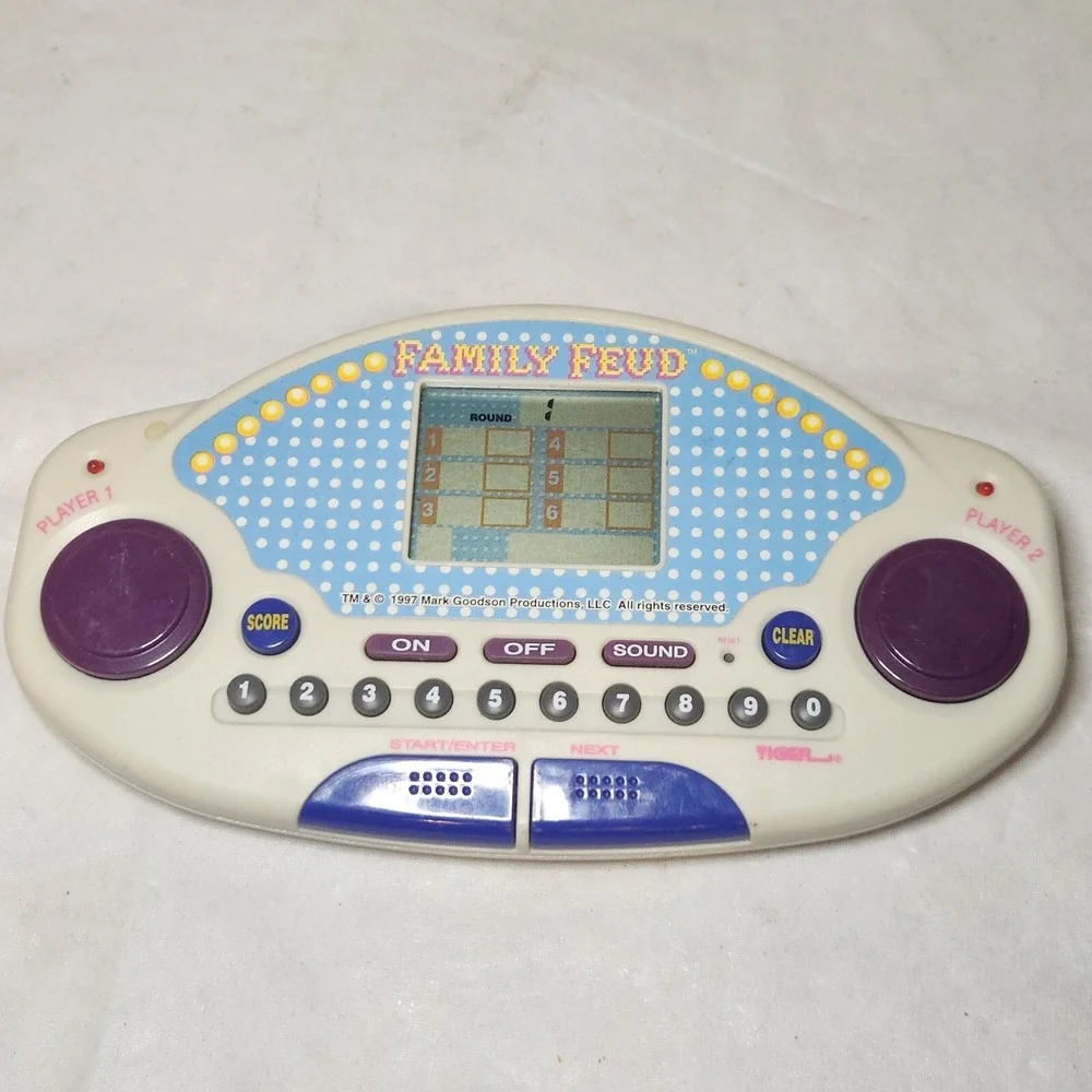 Family Feud Vintage 1997 Handheld Game Tested Works With One Cartridge